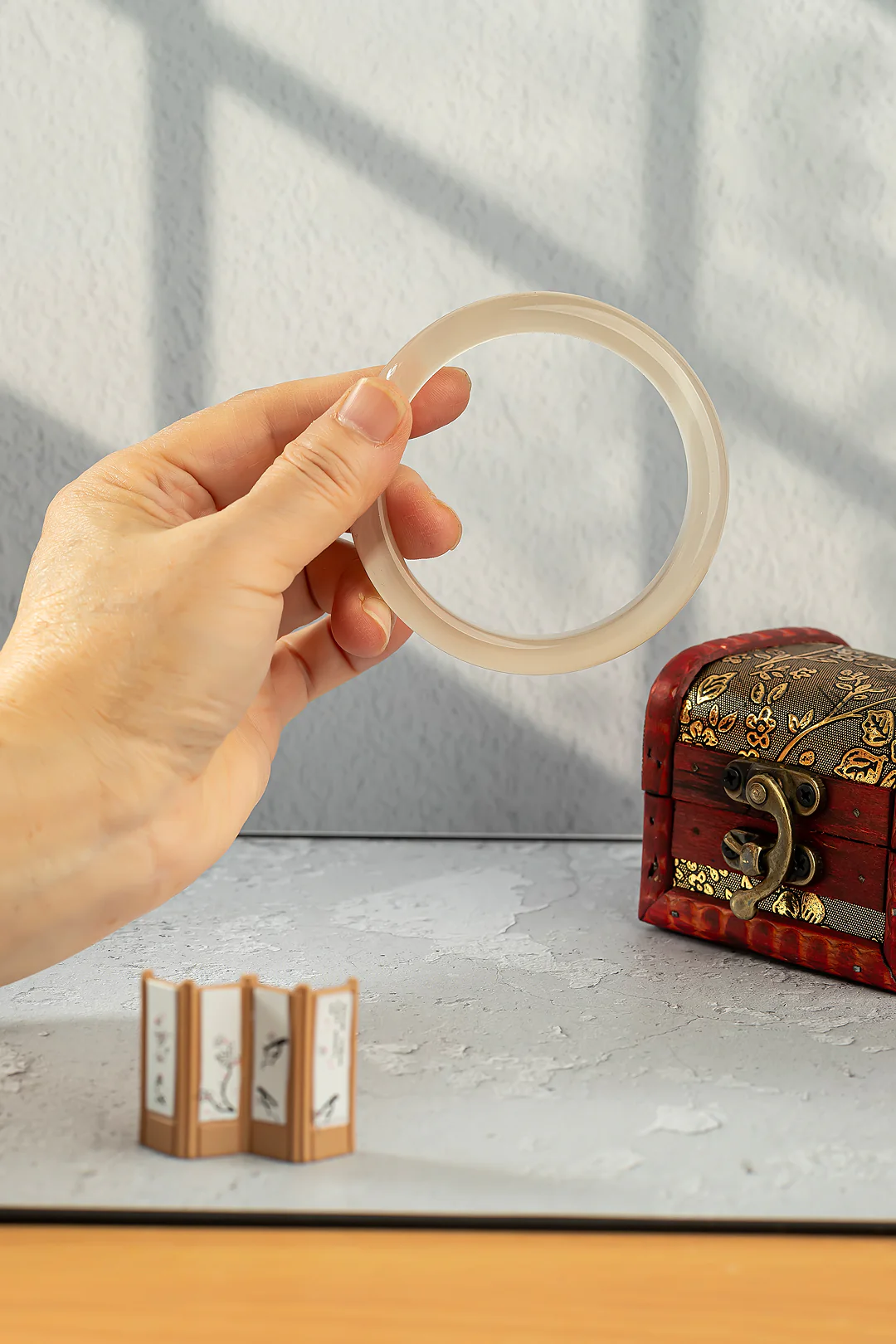 Jade Ivory Bangle - Image 3